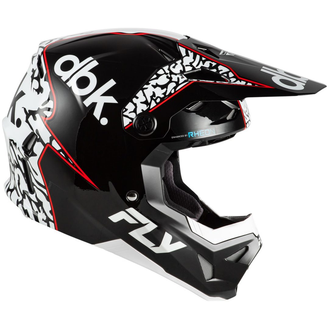 Crosshjälm Formula CP Special Edition DBK Svart/Vit/Röd FLY RACING Small – bild 4
