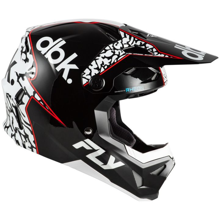 Crosshjälm Formula CP Special Edition DBK Svart/Vit/Röd FLY RACING Small – bild 4