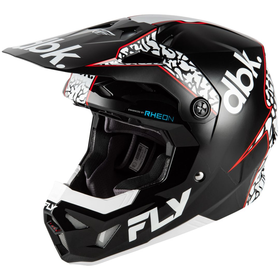 Crosshjälm Formula CP Special Edition DBK Svart/Vit/Röd FLY RACING Small