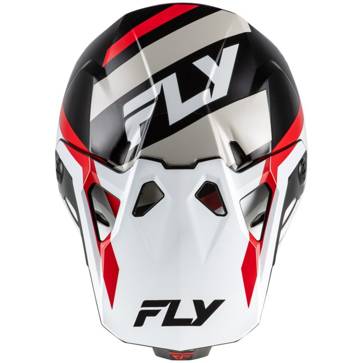 Crosshjälm Formula CP Vit/Svart/Röd Blank FLY RACING s – bild 3