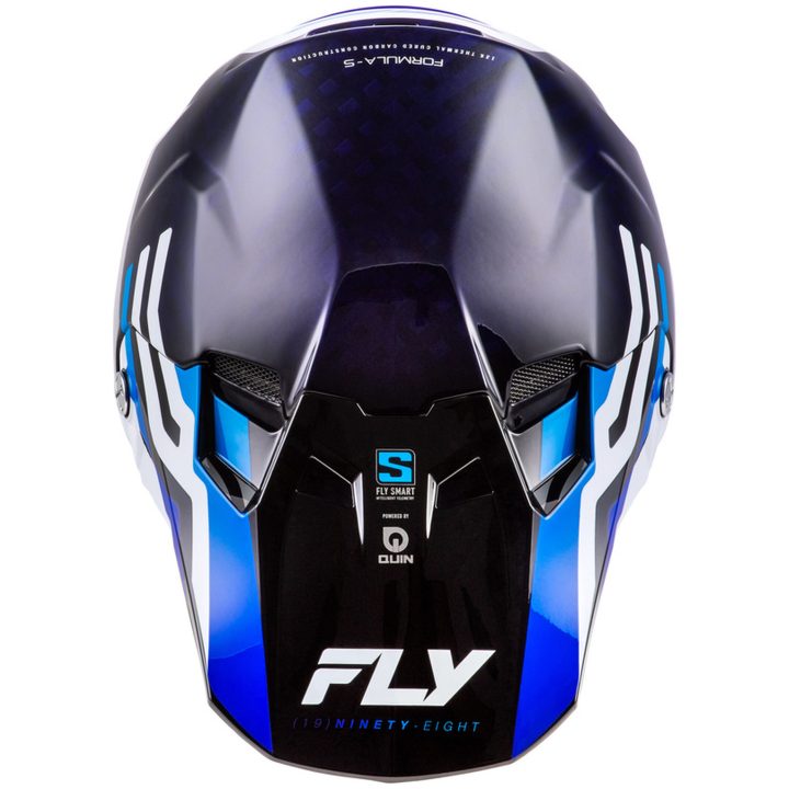 Crosshjälm Formula S Carbon Byte Blå/Vit FLY RACING s – bild 3
