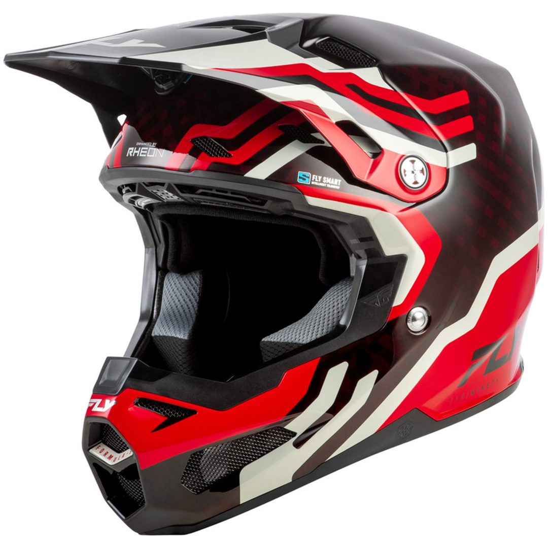 Crosshjälm Formula S Carbon Byte Röd/Grå FLY RACING s