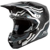Crosshjälm Formula S Carbon Byte Svart/Grå/Silver FLY RACING