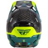 Crosshjälm Formula S Carbon Byte Svart/Turkos/Lime FLY RACING s – miniatyr 2