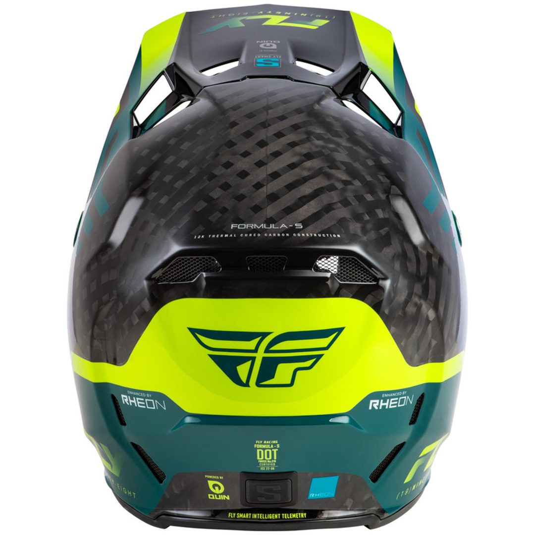 Crosshjälm Formula S Carbon Byte Svart/Turkos/Lime FLY RACING s – bild 2