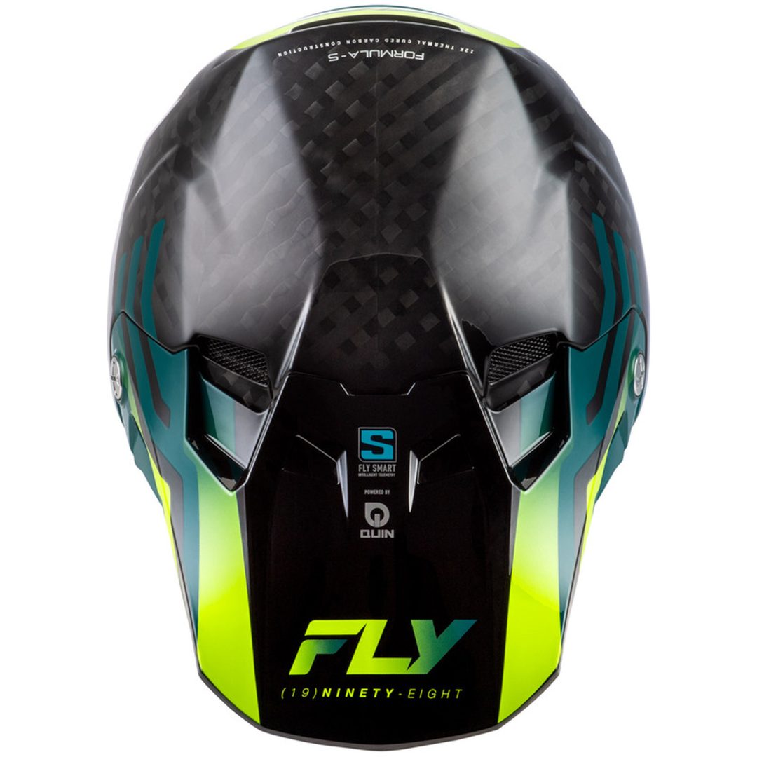 Crosshjälm Formula S Carbon Byte Svart/Turkos/Lime FLY RACING s – bild 3