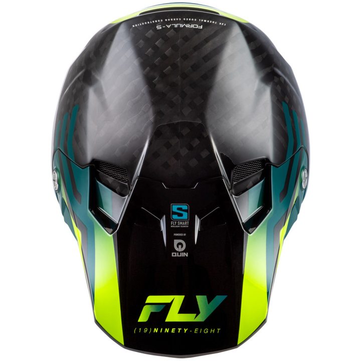 Crosshjälm Formula S Carbon Byte Svart/Turkos/Lime FLY RACING s – bild 3