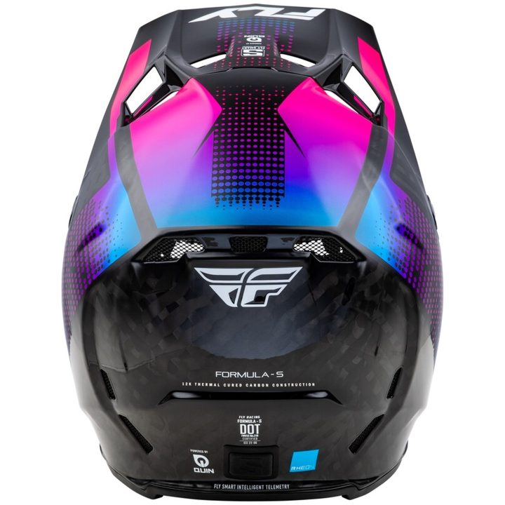 Crosshjälm Formula S Carbon Protocol Svart/blå/rosa FLY RACING XL – bild 2