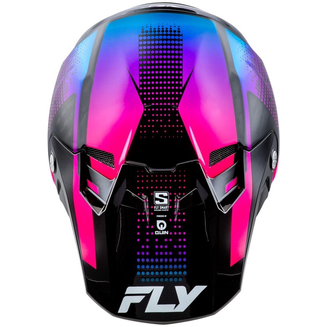 Crosshjälm Formula S Carbon Protocol Svart/blå/rosa FLY RACING XL – bild 3