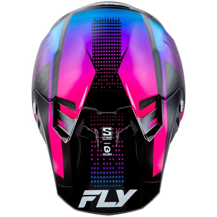 Crosshjälm Formula S Carbon Protocol Svart/blå/rosa FLY RACING XL – bild 3