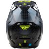 Crosshjälm Formula S Carbon Protocol Svart/grå/hi-vis Gul FLY RACING M – miniatyr 2