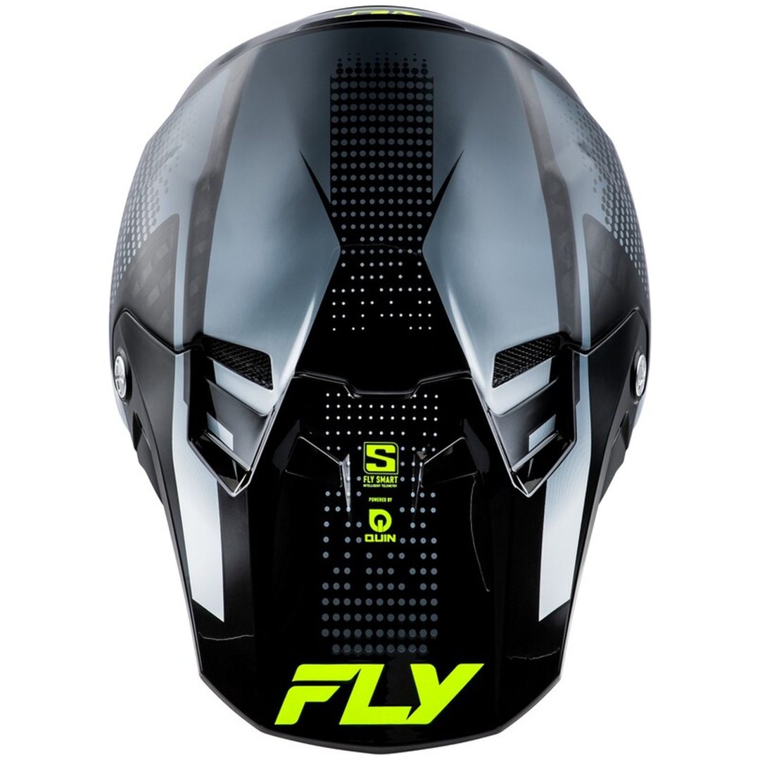 Crosshjälm Formula S Carbon Protocol Svart/grå/hi-vis Gul FLY RACING M – bild 3