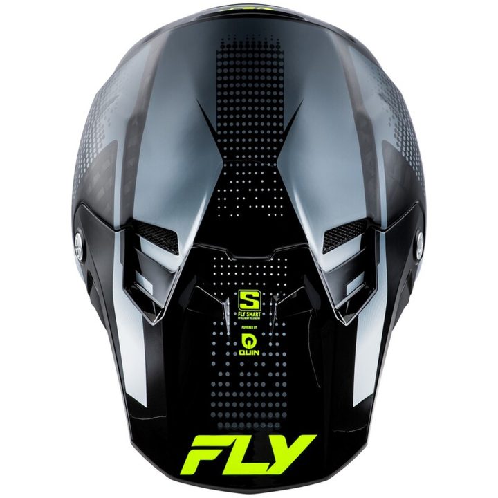 Crosshjälm Formula S Carbon Protocol Svart/grå/hi-vis Gul FLY RACING M – bild 3