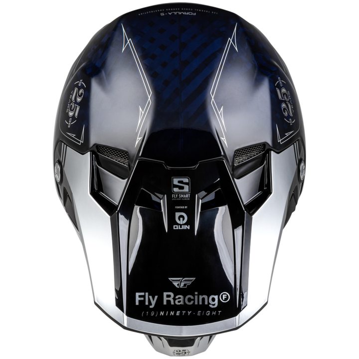 Crosshjälm Formula Smart Carbon Legacy Blå Kolfiber/silver FLY RACING XL – bild 4
