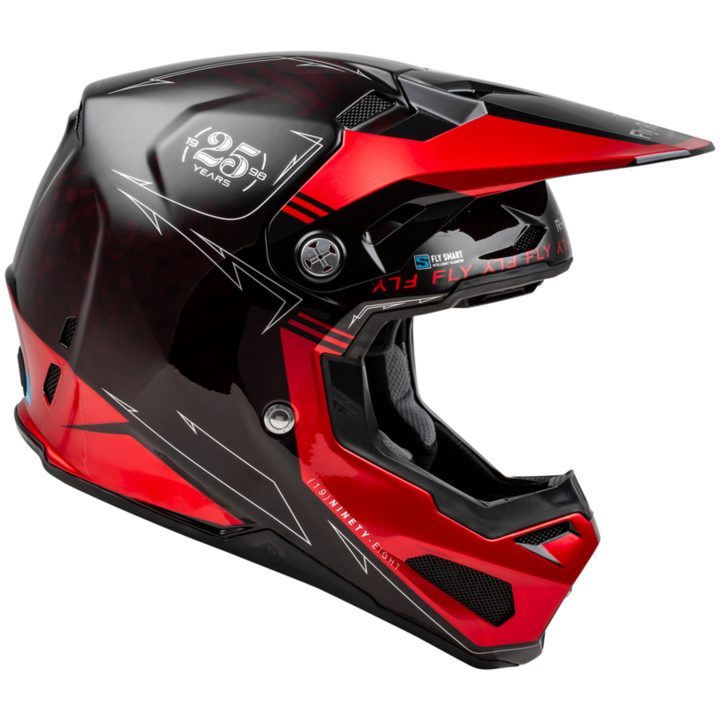 Crosshjälm Formula Smart Carbon Legacy Röd Kolfiber/svart FLY RACING XL – bild 2