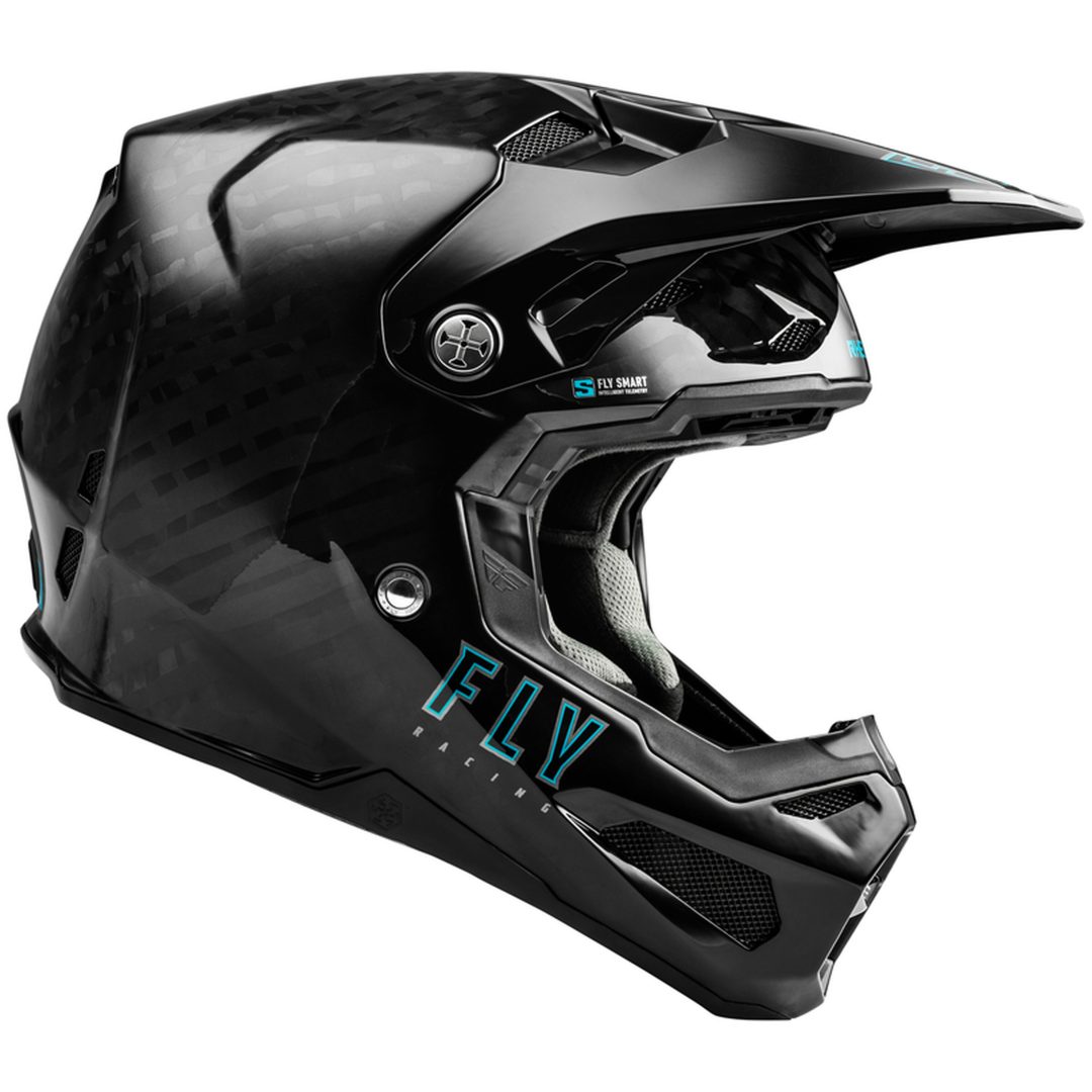 Crosshjälm Formula Smart Carbon Solid Svart FLY RACING s – bild 3