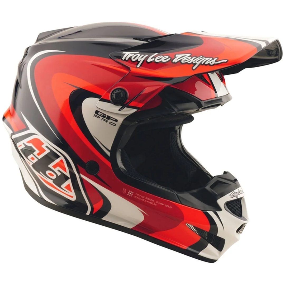 Crosshjälm GP Pro Crossover Deco Svart/Röd TROY LEE DESIGNS Medium Barn – bild 2