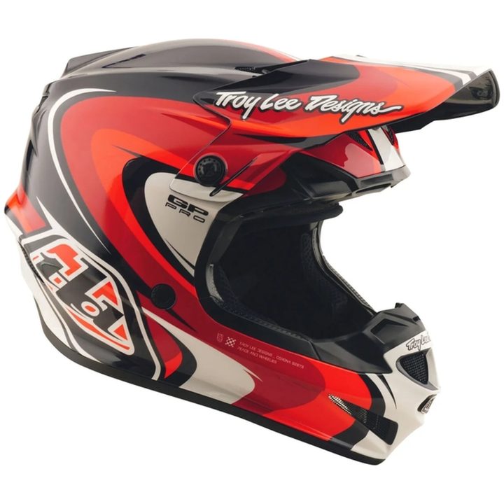 Crosshjälm GP Pro Crossover Deco Svart/Röd TROY LEE DESIGNS Medium Barn – bild 2