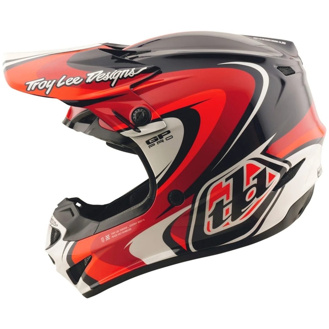 Crosshjälm GP Pro Crossover Deco Svart/Röd TROY LEE DESIGNS Medium Barn – bild 3