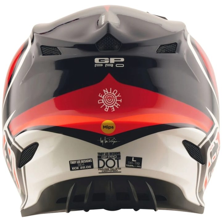 Crosshjälm GP Pro Crossover Deco Svart/Röd TROY LEE DESIGNS Medium Barn – bild 5
