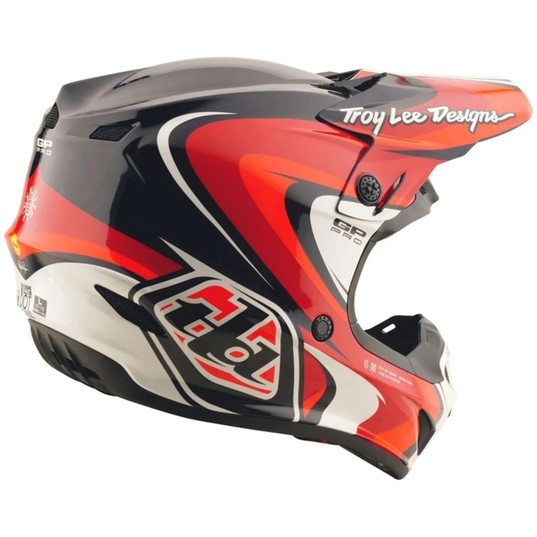 Crosshjälm GP Pro Crossover Deco Svart/Röd TROY LEE DESIGNS Medium Barn – bild 6