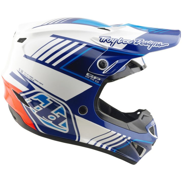 Crosshjälm GP Pro MIPS Blå Vit TROY LEE DESIGNS XS – bild 6