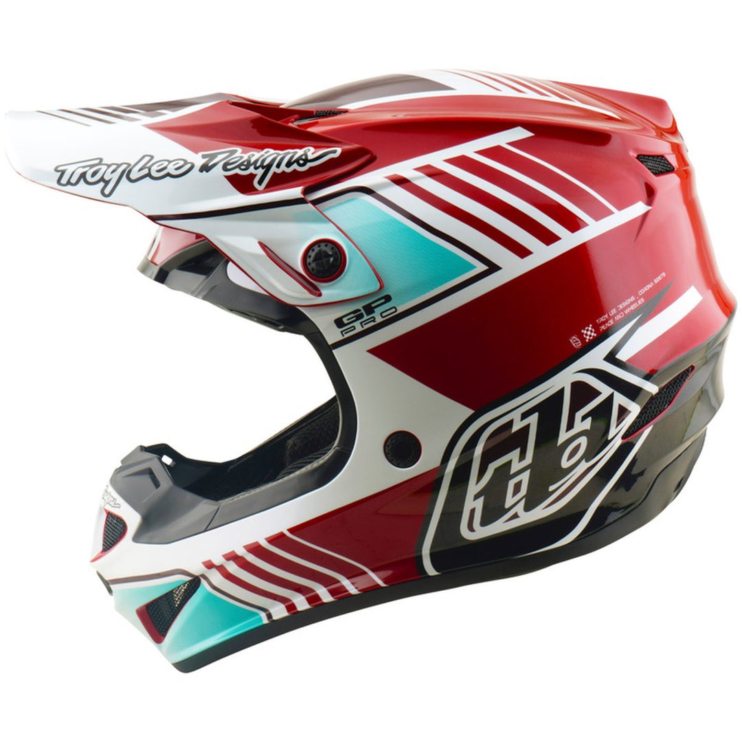 Crosshjälm GP Pro Mips Röd Vit TROY LEE DESIGNS XS – bild 2