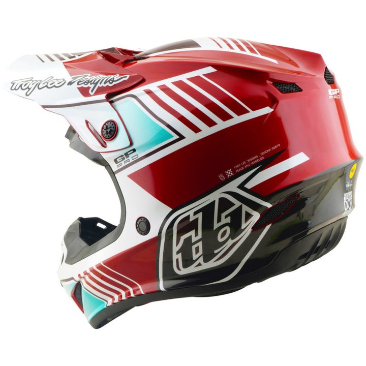 Crosshjälm GP Pro Mips Röd Vit TROY LEE DESIGNS XS – bild 3