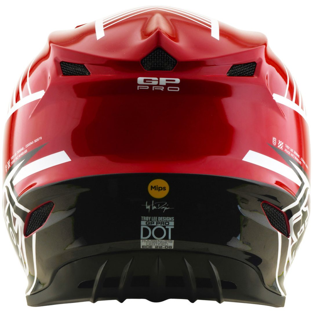 Crosshjälm GP Pro Mips Röd Vit TROY LEE DESIGNS XS – bild 4