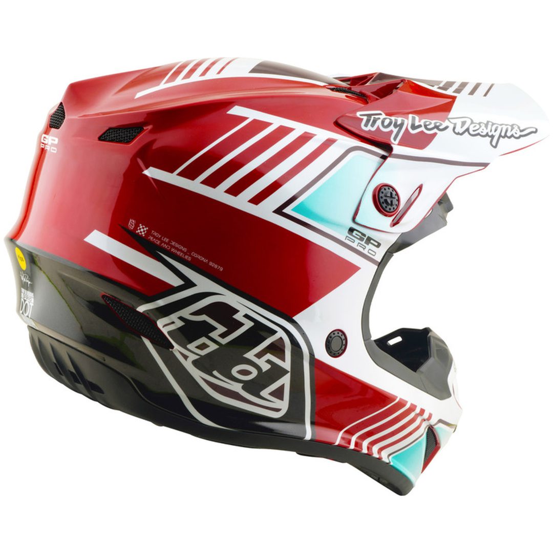 Crosshjälm GP Pro Mips Röd Vit TROY LEE DESIGNS XS – bild 5