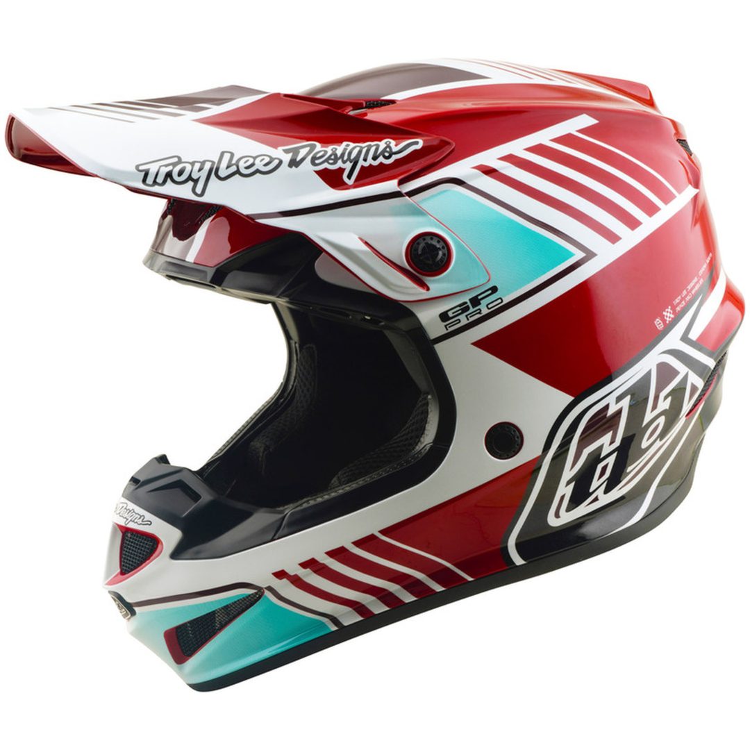Crosshjälm GP Pro Mips Röd Vit TROY LEE DESIGNS XS