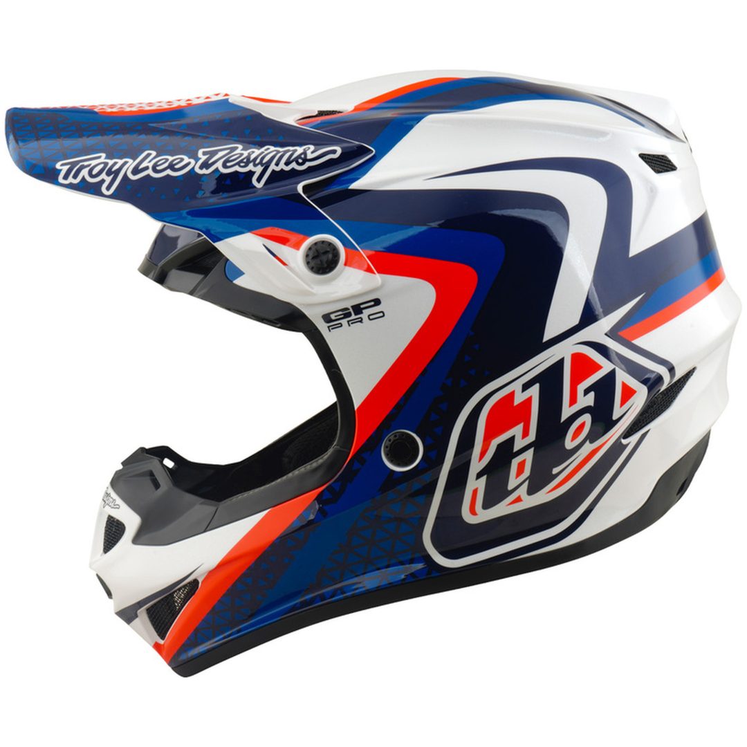 Crosshjälm GP Pro MIPS Vit Blå TROY LEE DESIGNS XS – bild 2