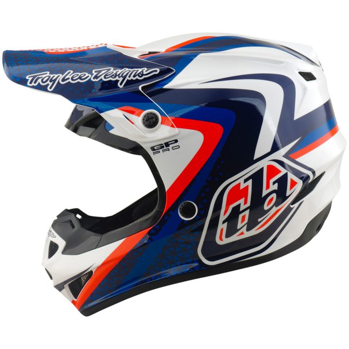 Crosshjälm GP Pro MIPS Vit Blå TROY LEE DESIGNS XS – bild 2