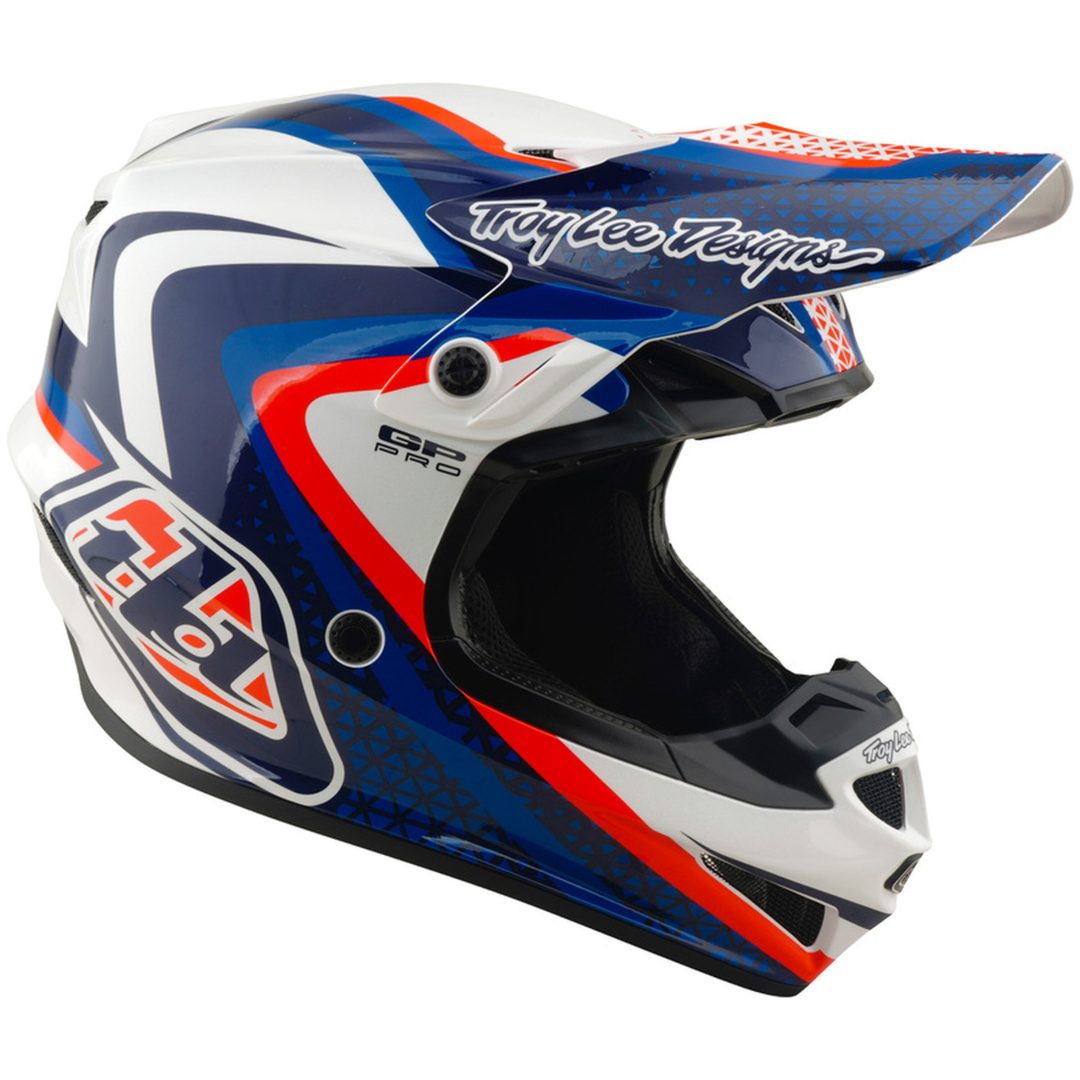 Crosshjälm GP Pro MIPS Vit Blå TROY LEE DESIGNS XS – bild 7