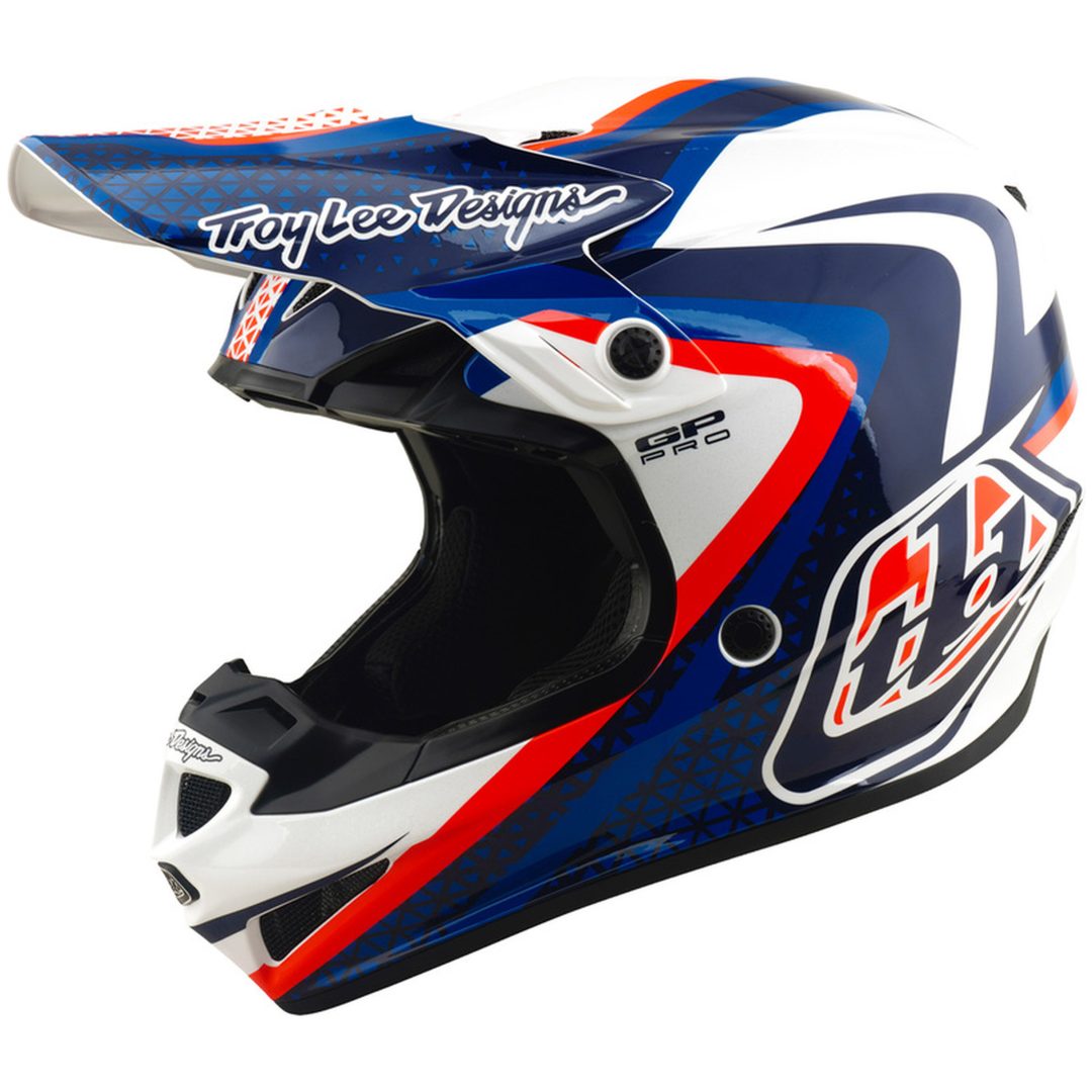 Crosshjälm GP Pro MIPS Vit Blå TROY LEE DESIGNS XS
