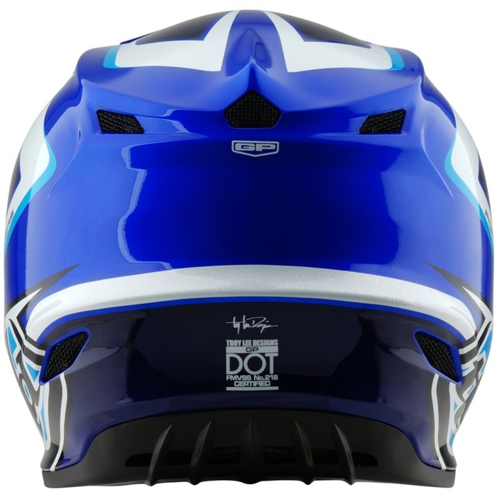 Crosshjälm GP Shutter Blå/Vit TROY LEE DESIGNS Large Barn – bild 5