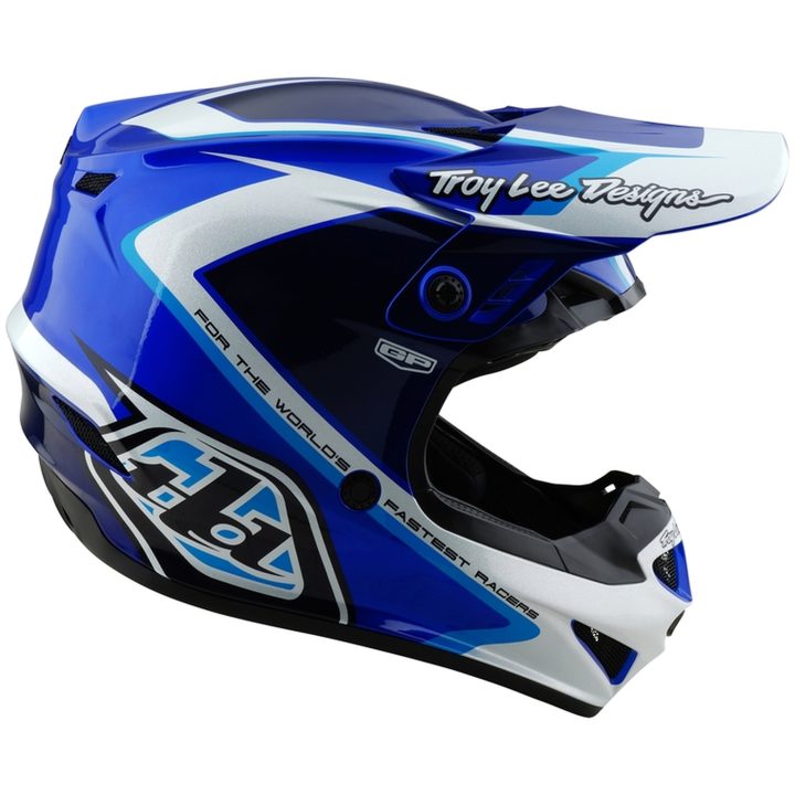 Crosshjälm GP Shutter Blå/Vit TROY LEE DESIGNS Large Barn – bild 7