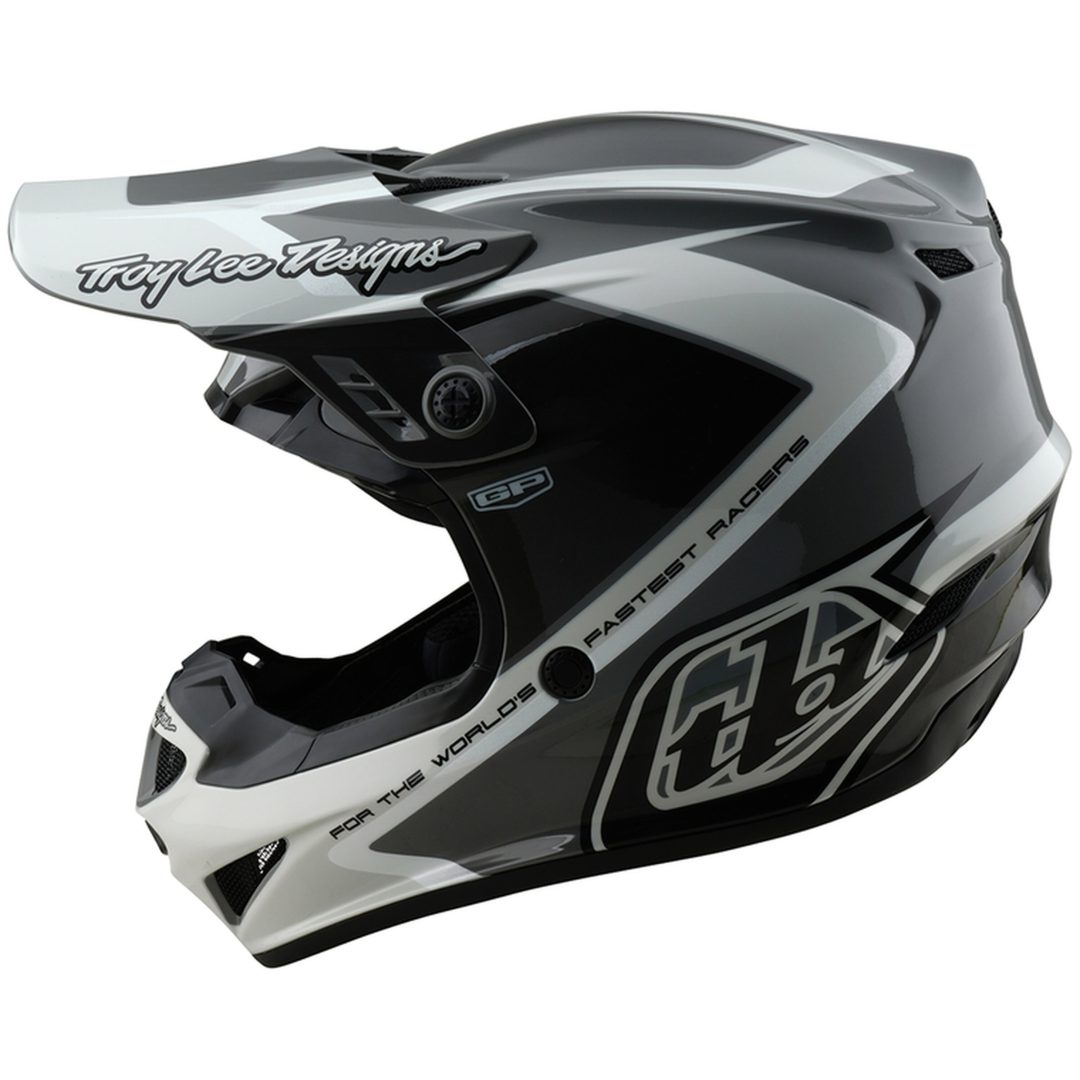 Crosshjälm GP Shutter Grå/Vit Blank TROY LEE DESIGNS Medium – bild 3