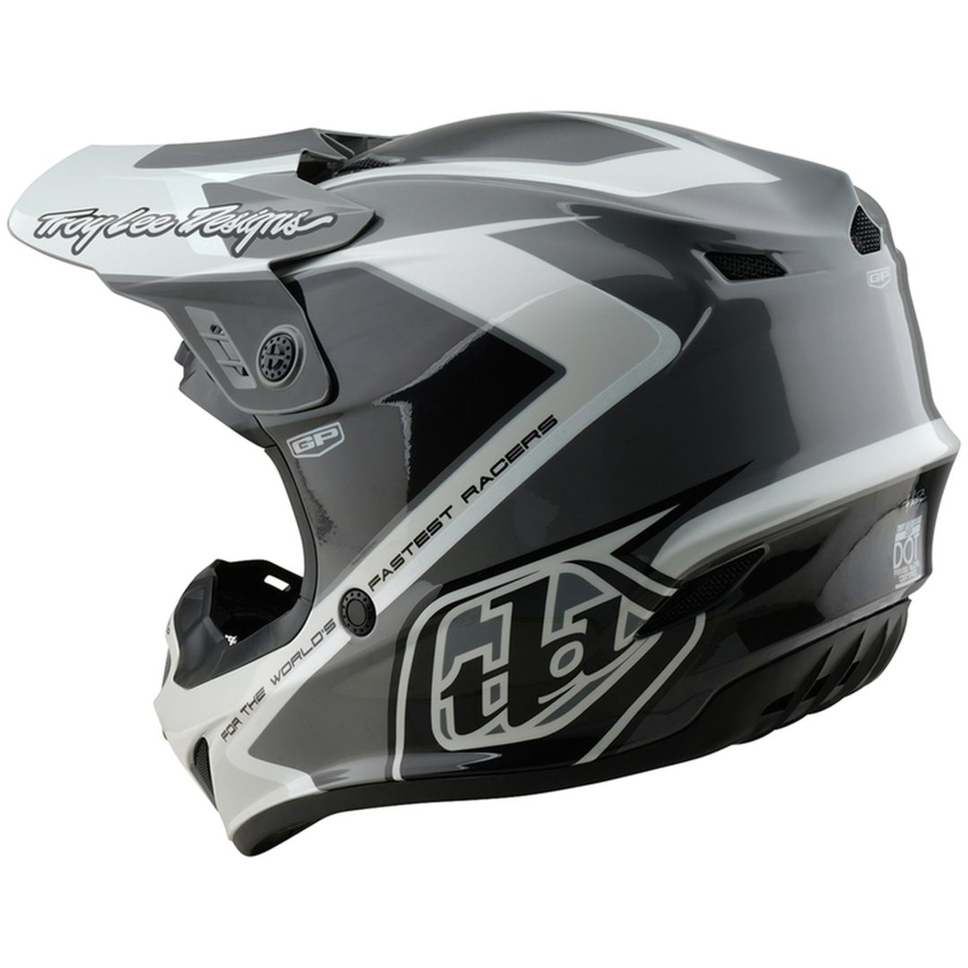 Crosshjälm GP Shutter Grå/Vit Blank TROY LEE DESIGNS Medium – bild 4