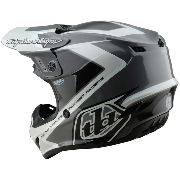 Crosshjälm GP Shutter Grå/Vit Blank TROY LEE DESIGNS Medium – bild 4