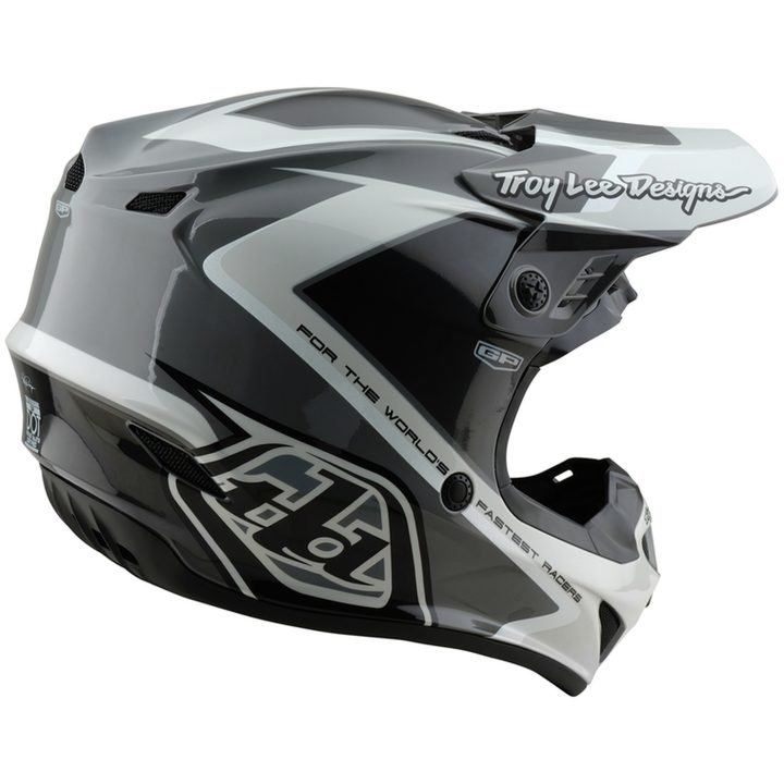 Crosshjälm GP Shutter Grå/Vit Blank TROY LEE DESIGNS Medium – bild 6