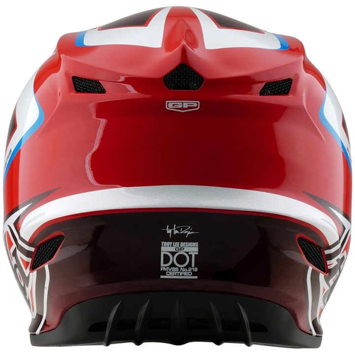 Crosshjälm GP Shutter Röd/Vit Blank TROY LEE DESIGNS Large Barn – bild 2
