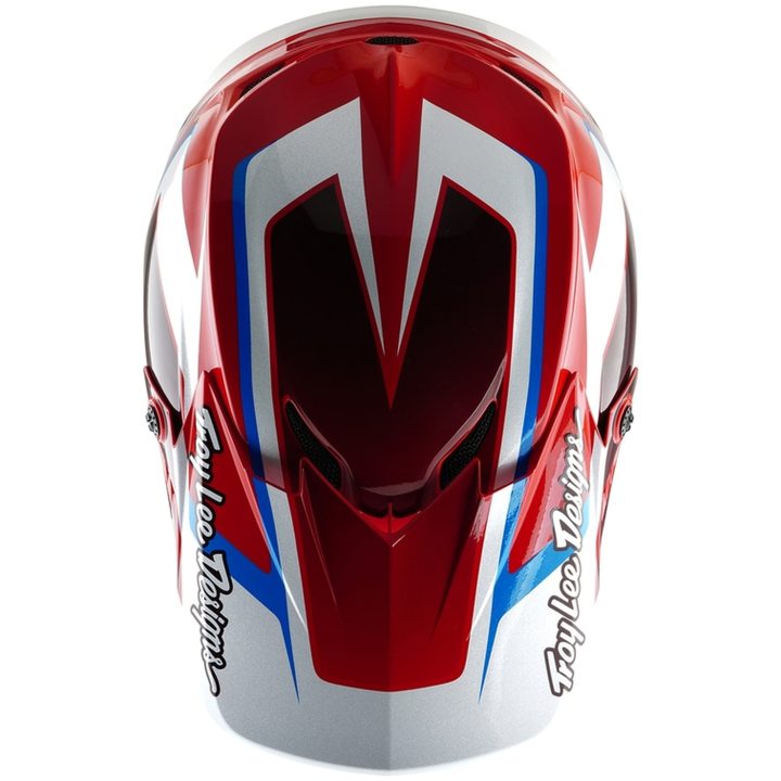 Crosshjälm GP Shutter Röd/Vit Blank TROY LEE DESIGNS Large Barn – bild 3