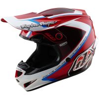 Crosshjälm GP Shutter Röd/Vit Blank TROY LEE DESIGNS