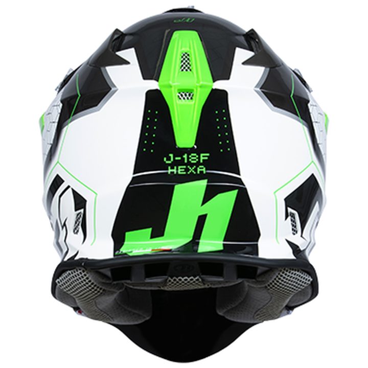 Crosshjälm J-18 F Hexa Grön Fluo/Vit/Titanium Just 1 s – bild 2