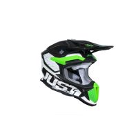 Crosshjälm J-18 F Hexa Grön Fluo/Vit/Titanium Just 1