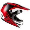 Crosshjälm Kinetic Crest Röd/Svart/Vit FLY RACING s – miniatyr 3