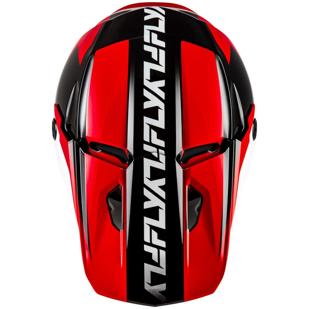 Crosshjälm Kinetic Crest Röd/Svart/Vit FLY RACING s – bild 4