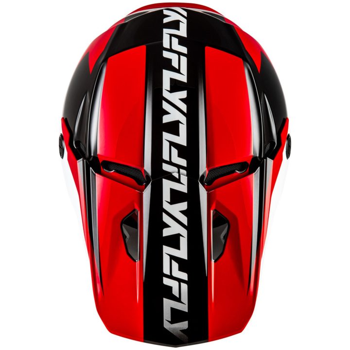 Crosshjälm Kinetic Crest Röd/Svart/Vit FLY RACING s – bild 4