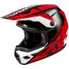 Crosshjälm Kinetic Crest Röd/Svart/Vit FLY RACING s – miniatyr 1